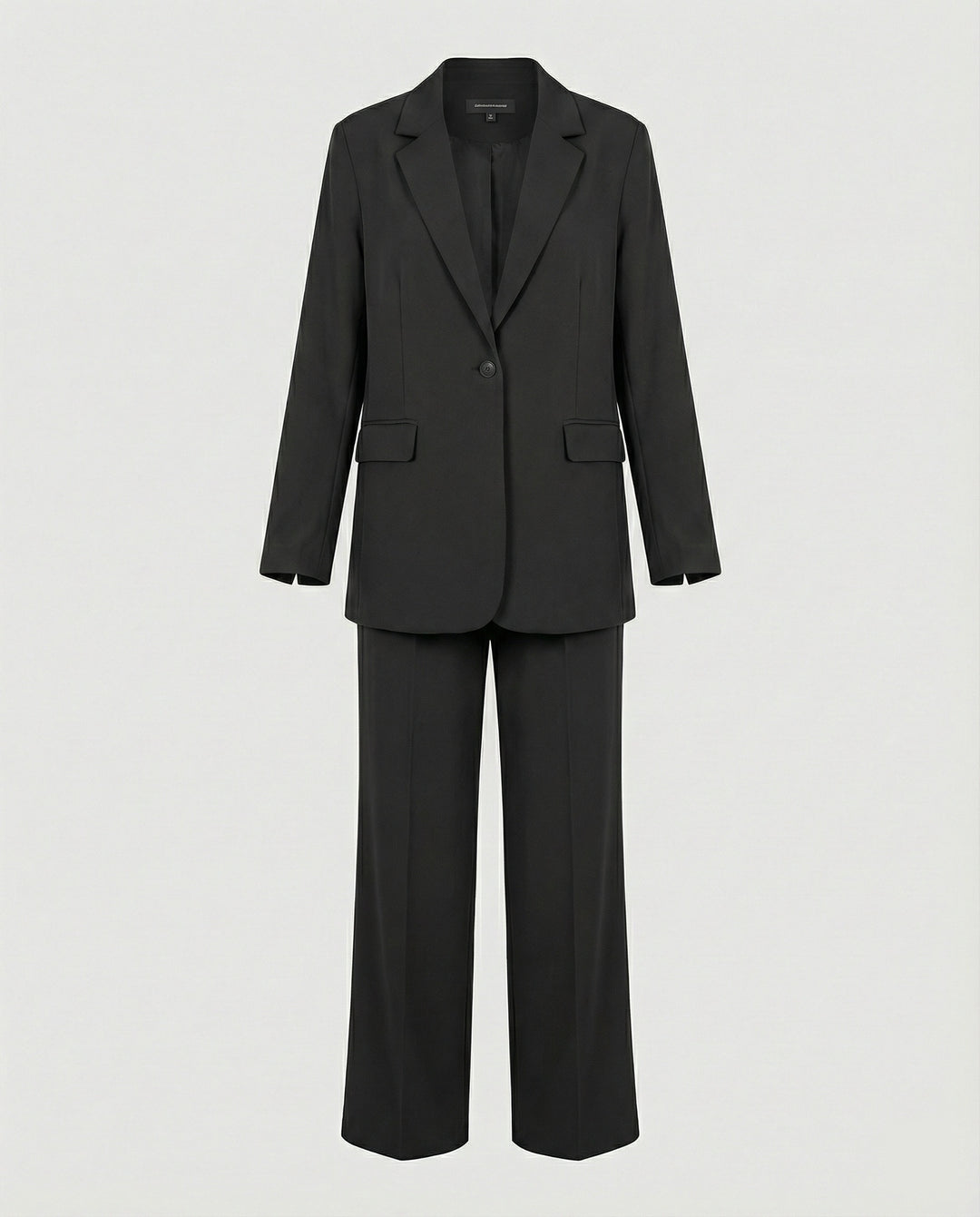 Damen elegantes Anzug-Set mit weitem Hosenbein und modernem Blazer EB