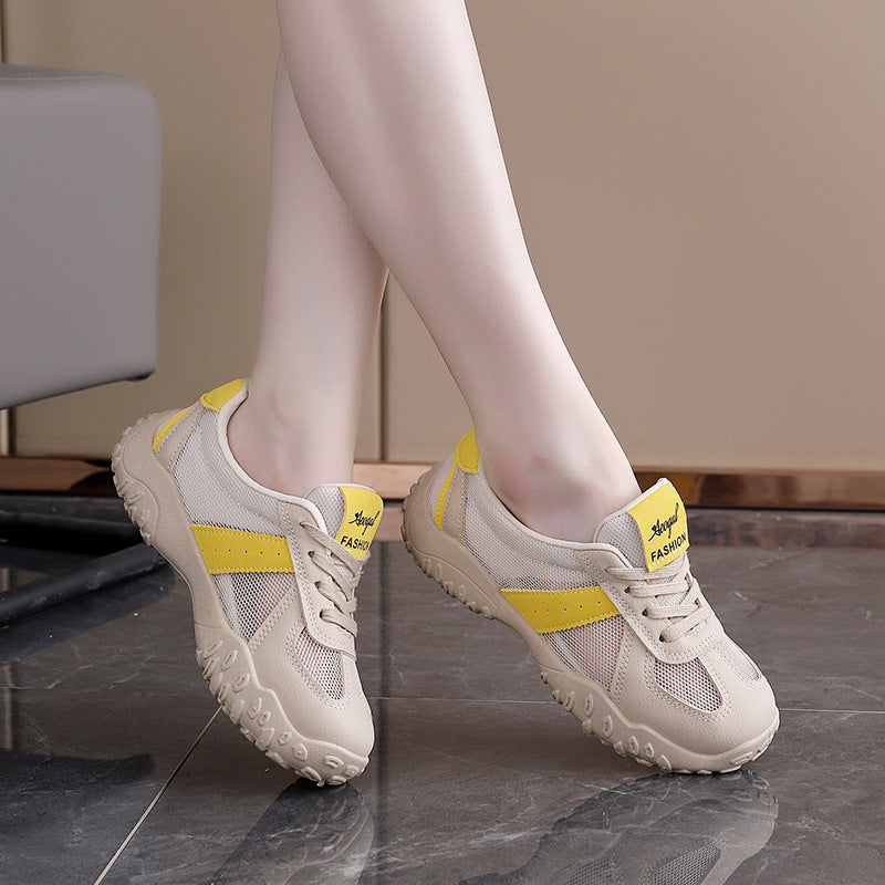 Damen Atmungsaktive Freizeit-Sneakers mit flexiblem Netzmaterial und rutschfester Sohle EB