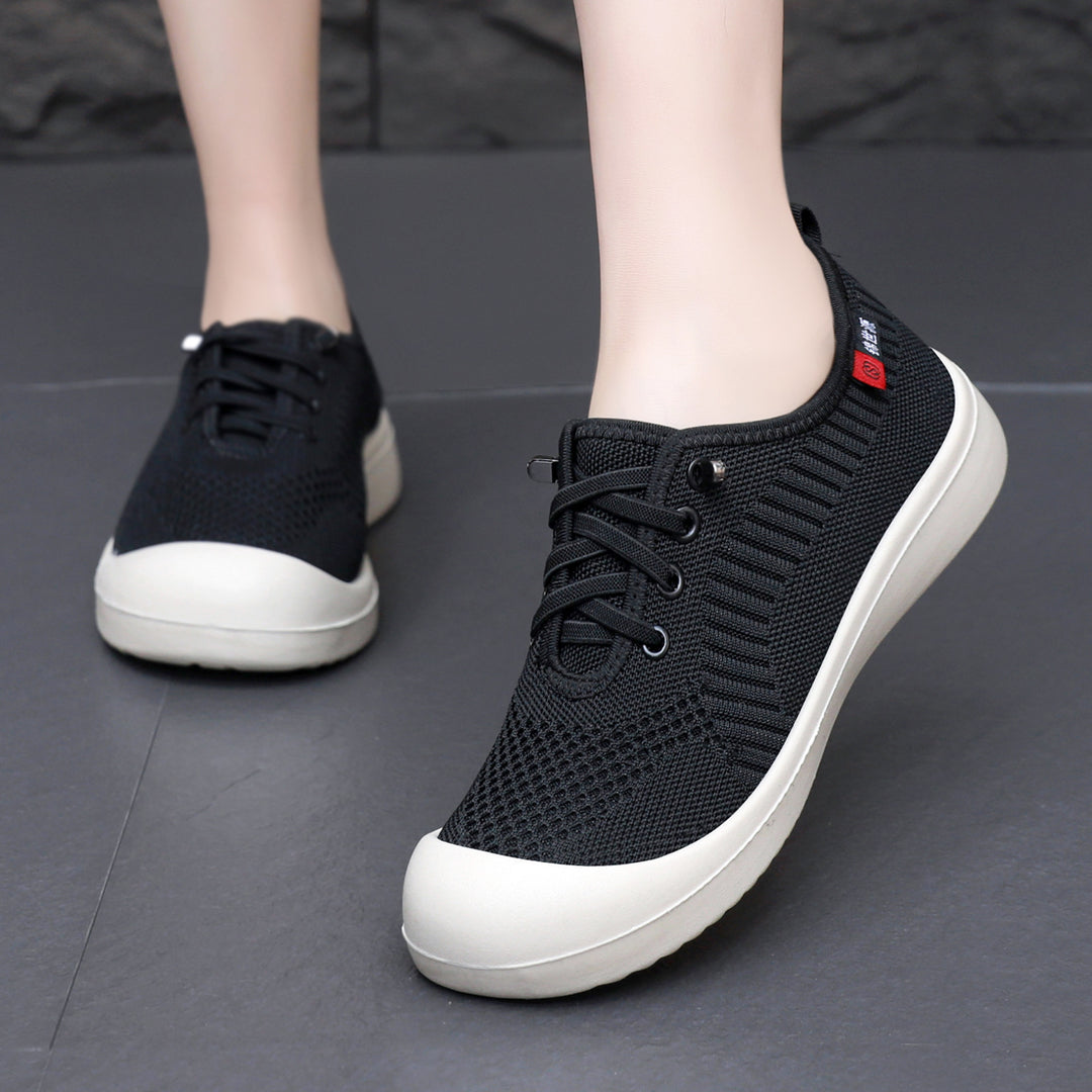 Damen Leichte und atmungsaktive Freizeitschuhe mit elastischem Obermaterial EB