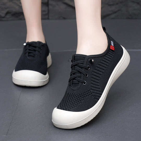 Damen Leichte und atmungsaktive Freizeitschuhe mit elastischem Obermaterial EB