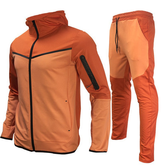 Herren sportliches Hoodie-Set mit atmungsaktiven Eigenschaften und modernen Kontrastdetails EB