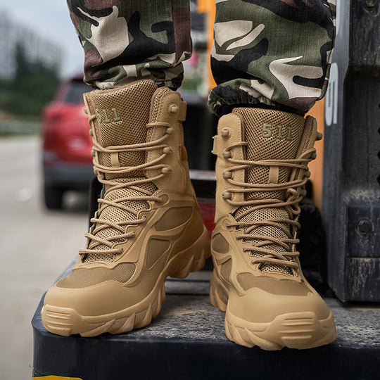Damen taktische Winterstiefel mit rutschfester Sohle und atmungsaktiven Eigenschaften EB
