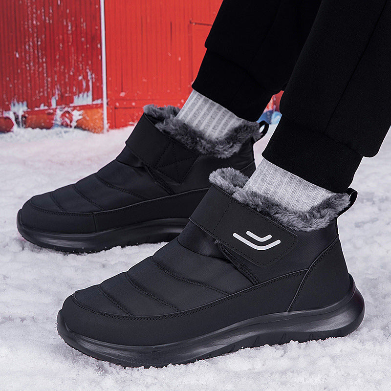 Damen isolierte Winterstiefel mit rutschfester Sohle und praktischem Klettverschluss EB