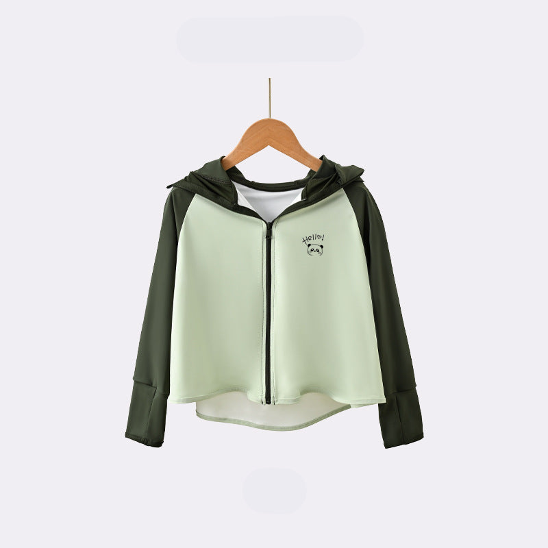 Kinder UV-Schutzjacke mit Kapuze und atmungsaktiven Eigenschaften EB