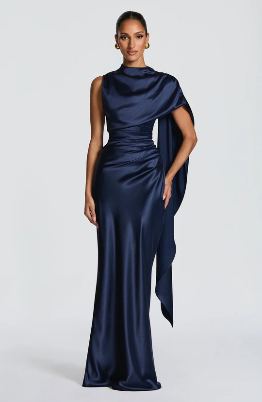 Damen Langarm Abendkleid EB