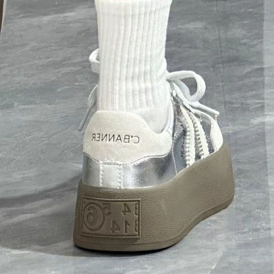 Damen Sportliche Sneakers mit dämpfender Plateau-Sohle EB