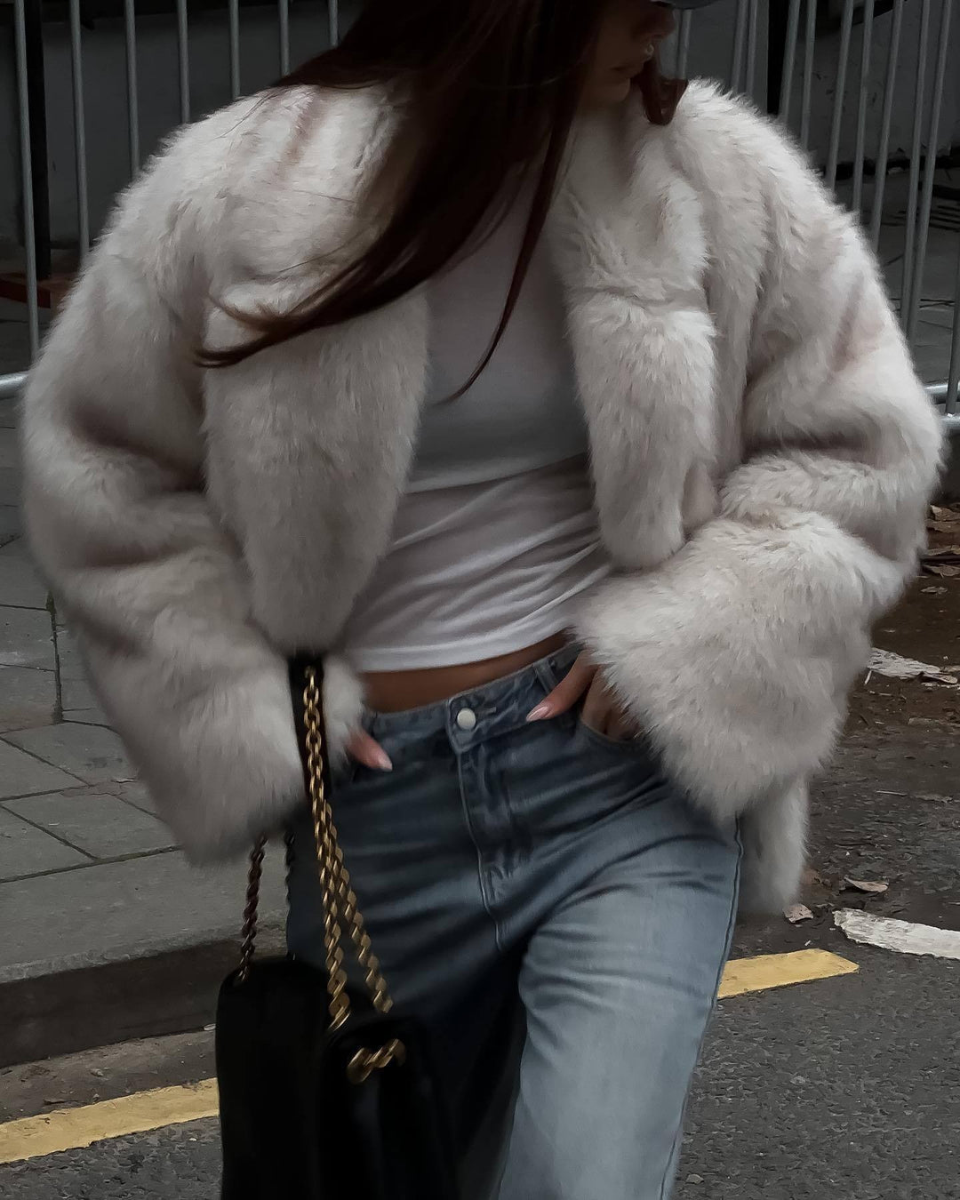 Damen Plüschjacke EB