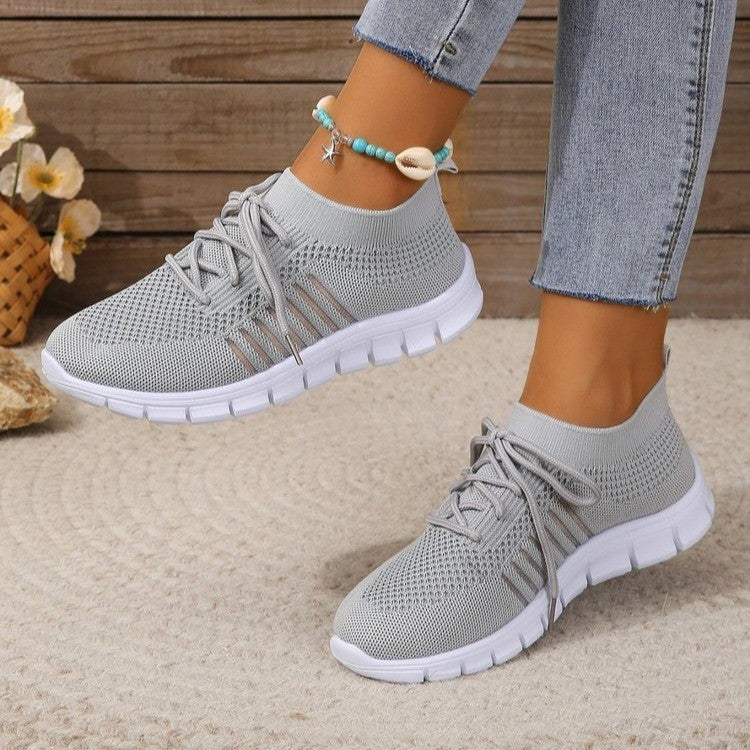 Damen Atmungsaktive Sneakers mit flexiblem Strickdesign EB