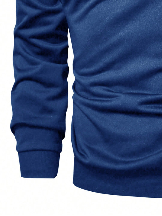 Herren Hoodie mit innovativem Kragen und praktischer Taschenlösung EB