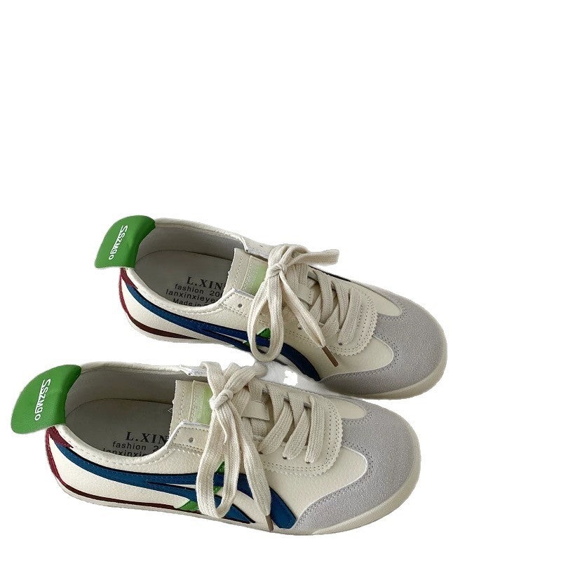 Damen Modische Sneakers im Retro-Look mit atmungsaktiver Obermaterialkombination EB