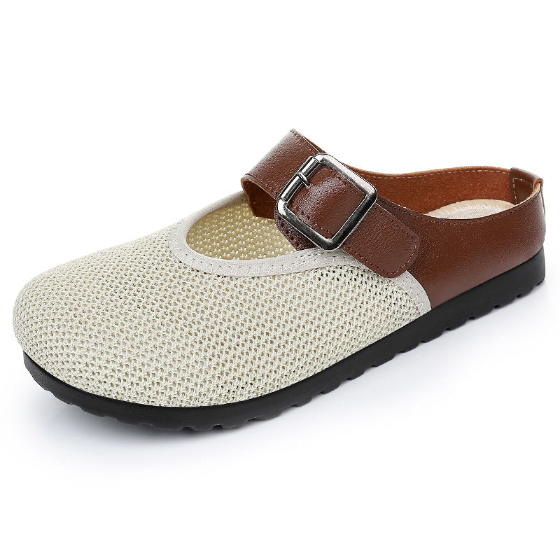 Damen Atmungsaktive Clogs mit modischem Riemen EB