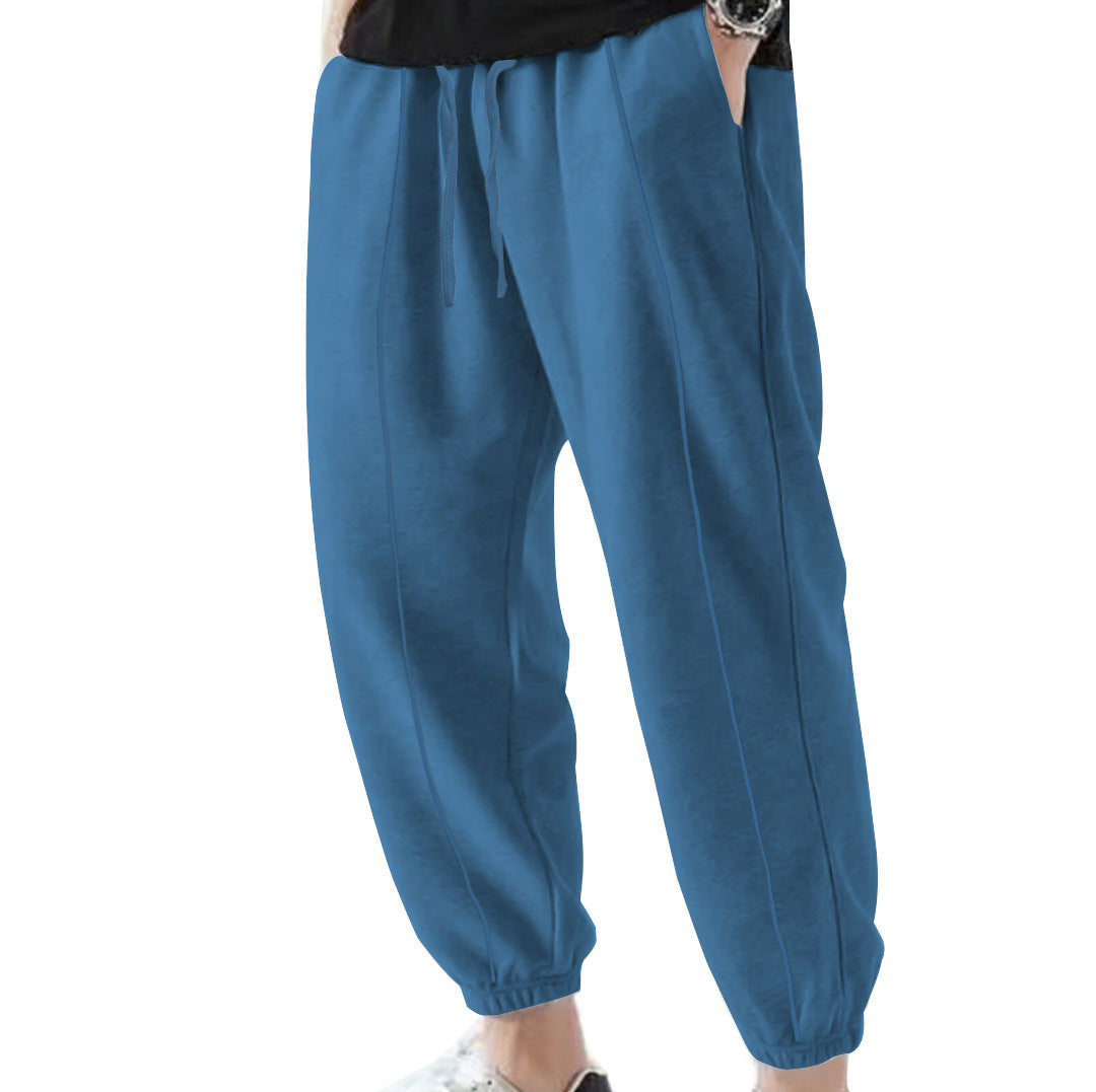 Herren Jogginghose aus atmungsaktivem Material mit verstellbarem Bund EB