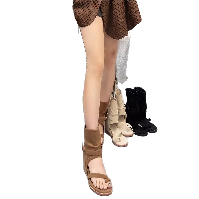 Damen modische Slingback Sandalen mit effektivem Riemendesign EB