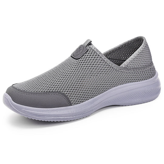 Damen Atmungsaktive Slip-On Freizeitschuhe mit elastischem Mesh-Obermaterial EB