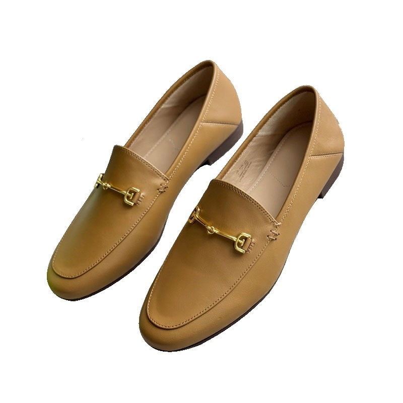 Damen Modische Mokassins mit elegantem Schnallenakzent EB