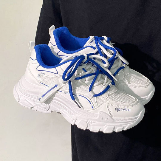Damen Sportliche Chunky Sneakers mit atmungsaktivem Mesh und dynamischer Sohle EB