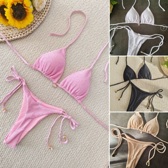 Damen Triangel-Bikini mit raffinierten Details EB