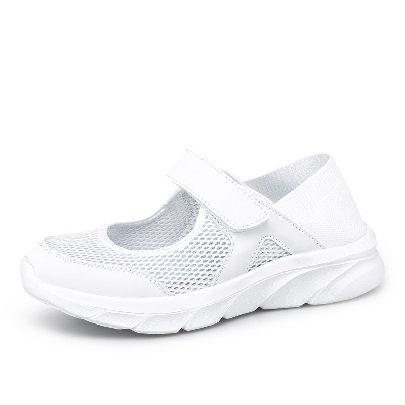 Damen Atmungsaktive Freizeitschuhe mit Klettverschluss und flexiblem Obermaterial EB