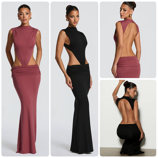 Damen Elegantes Abendkleid mit raffinierten Cut-Out-Details und figurbetontem Schnitt EB