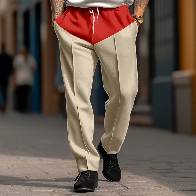 Herren Sportliche Jogginghose mit kontrastrierendem Bund und praktischen Taschen EB