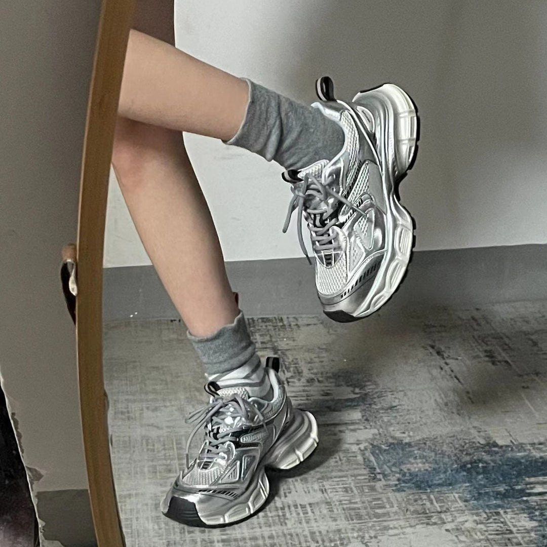 Damen Sportliche Laufschuhe mit dämpfender Sohle und atmungsaktiven Mesh-Einsätzen EB