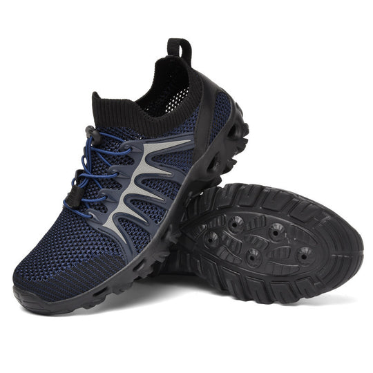 Damen Atmungsaktive Sportschuhe mit elastischem Schnürsystem und rutschfester Sohle EB