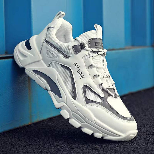 Damen Sportliche Sneaker mit atmungsaktiver Mesh-Konstruktion und stoßdämpfender Laufsohle EB