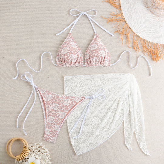 Damen Spitzen-Bikini-Set EB