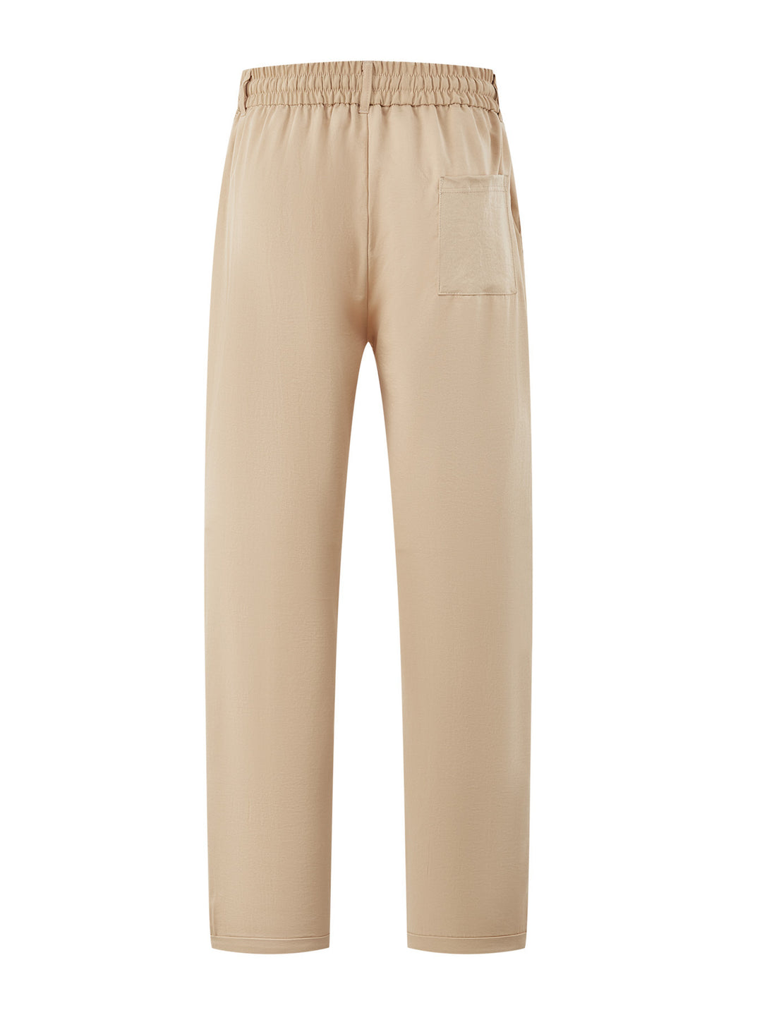 Damen Leichte Relaxhose mit elastischem Bund, geradem Schnitt & aufgesetzter Gesäßtasche EB