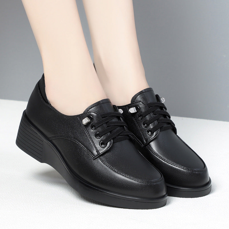 Damen Komfortable und elegante Schnürschuhe mit verstellbarem Klettverschluss EB