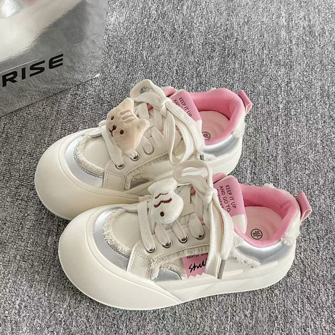 Damen Sneakers mit verspieltem Tiermotiv und gepolsterter Sohle EB