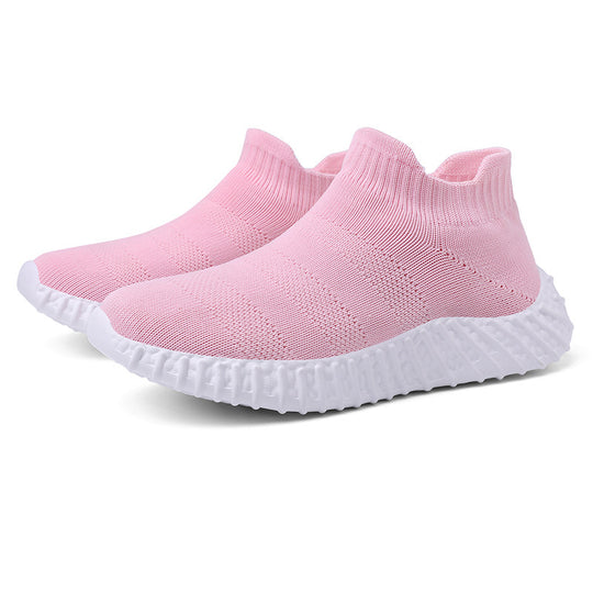 Damen atmungsaktive und elastische Stricksneaker EB