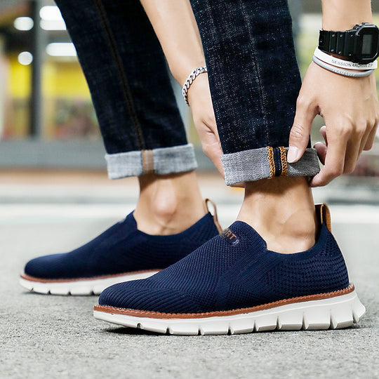 Damen Atmungsaktive Slip-On Freizeitschuhe mit flexiblem Obermaterial EB