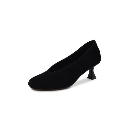 Damen elegante Pumps mit modischem Trichterabsatz EB