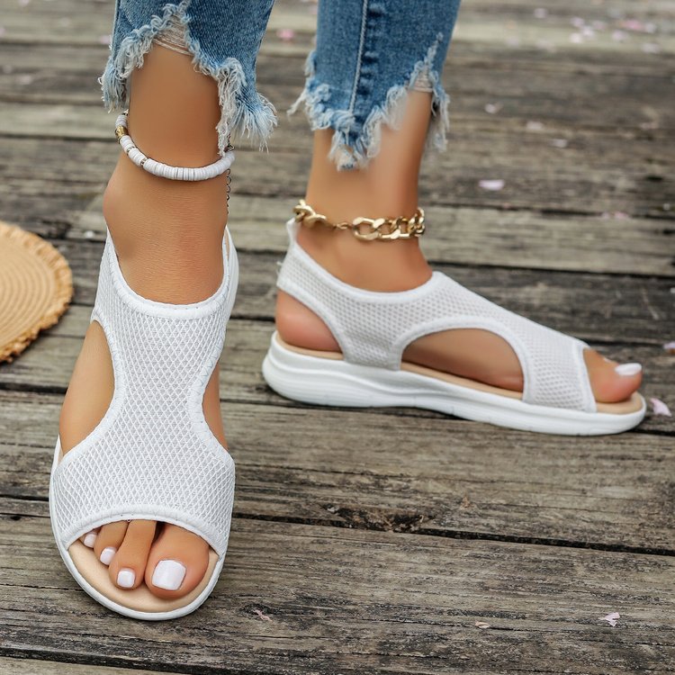 Damen Freizeit-Sandalen mit atmungsaktivem Netzdesign und rutschfester Sohle EB