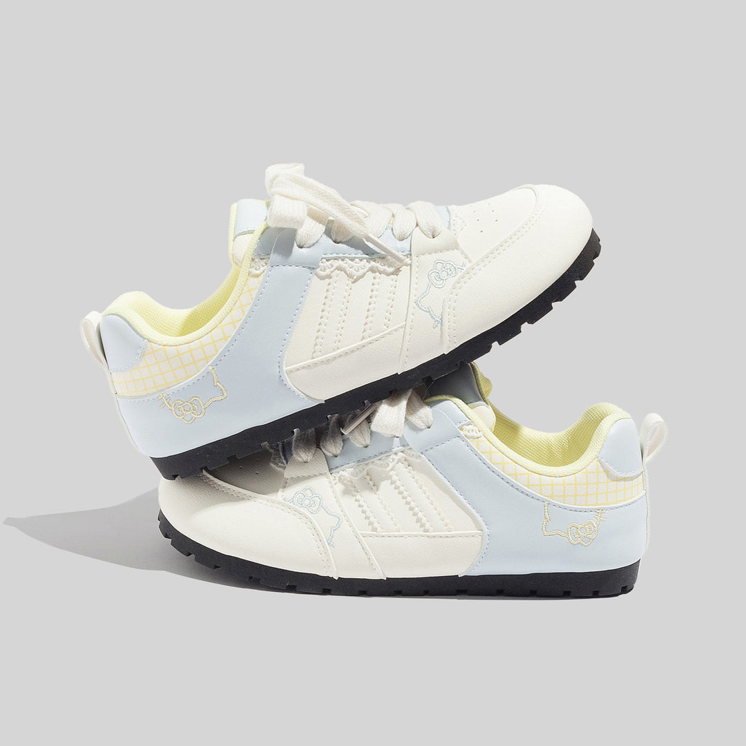 Damen Sportliche Sneakers mit verspieltem Design und atmungsaktiven Einsätzen EB