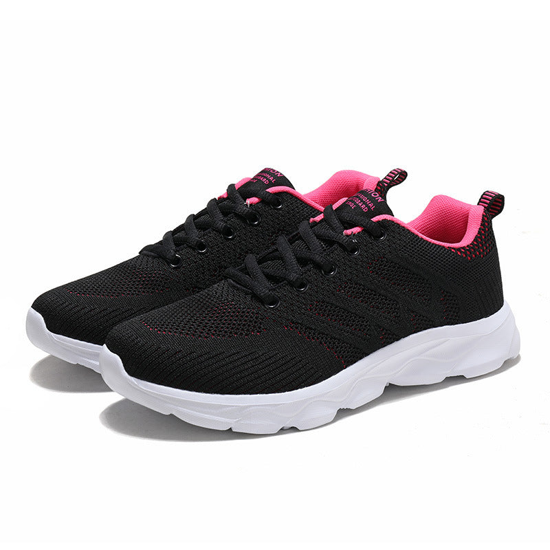 Damen Atmungsaktive Sneakers mit flexiblem Strick-Obermaterial EB