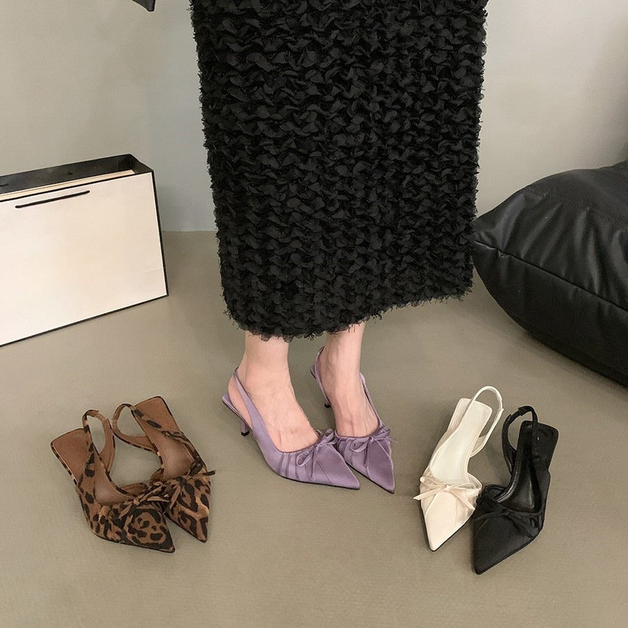 Damen Slingpumps mit eleganter Raffung EB