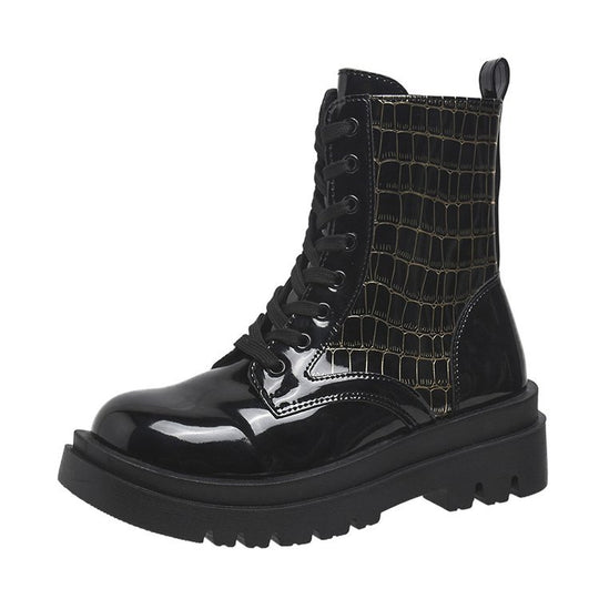 Damen Trendige Statement-Stiefel im modernen Design EB