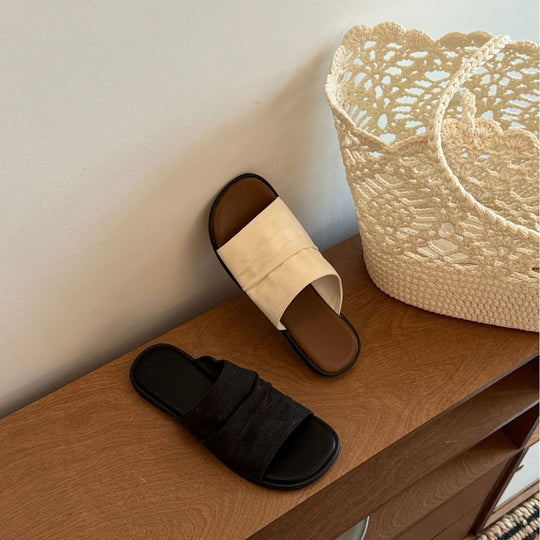 Damen Komfortable Riemensandalen mit breitem Riemen und anatomisch geformtem Fußbett EB