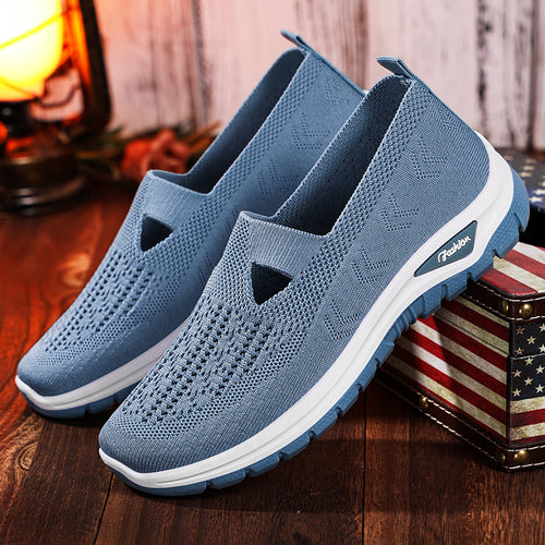 Damen Atmungsaktive Slip-On Freizeitschuhe EB
