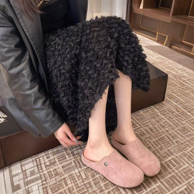 Damen Modische Hausschuhe aus hochwertigem Material mit komfortablem Fußbett EB