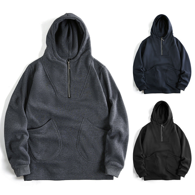 Herren Kapuzenpullover mit innovativem Reißverschluss und komfortabler Passform EB