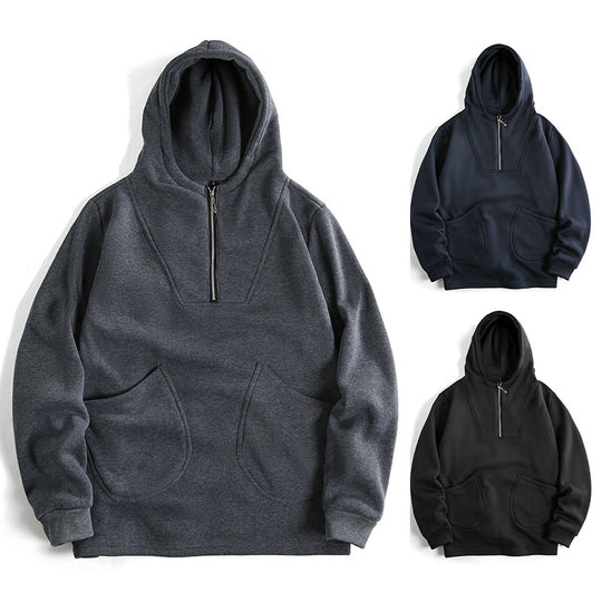 Herren Kapuzenpullover mit innovativem Reißverschluss und komfortabler Passform EB