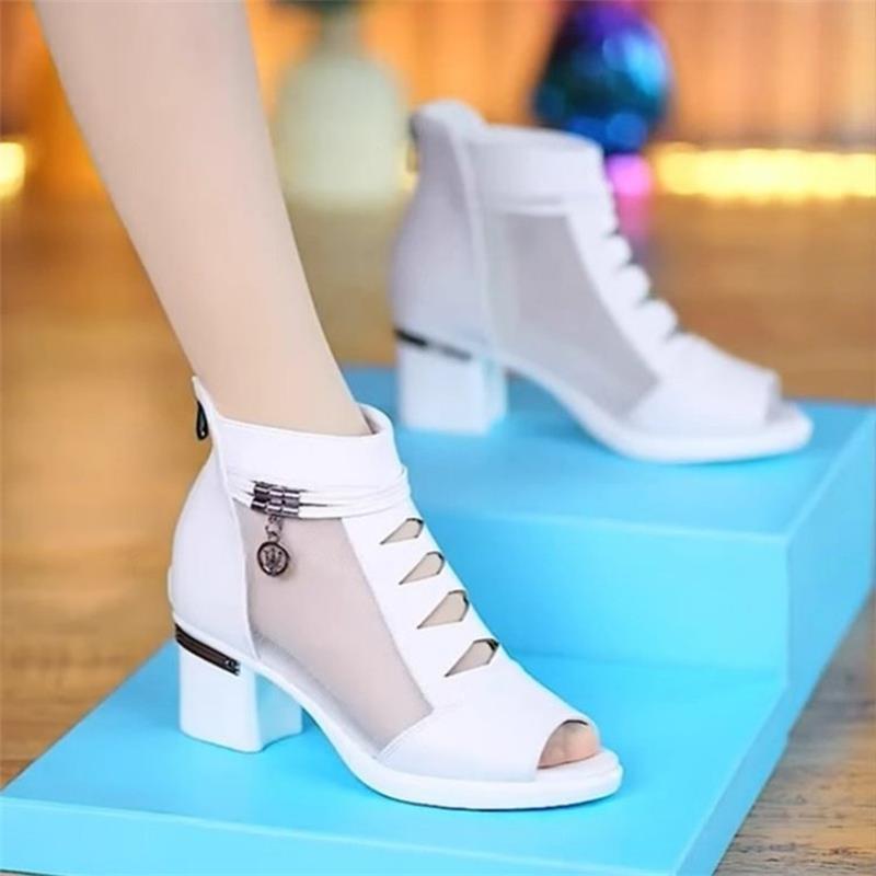 Damen elegante und atmungsaktive Stiefeletten EB