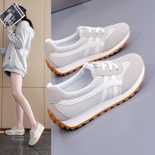 Damen Leichte Atmungsaktive Sneakers mit flexibler Sohle und Dämpfung EB