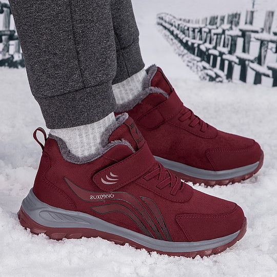Damen Isolierte Winter-Stiefel mit rutschfester Sohle und praktischem Klettverschluss EB