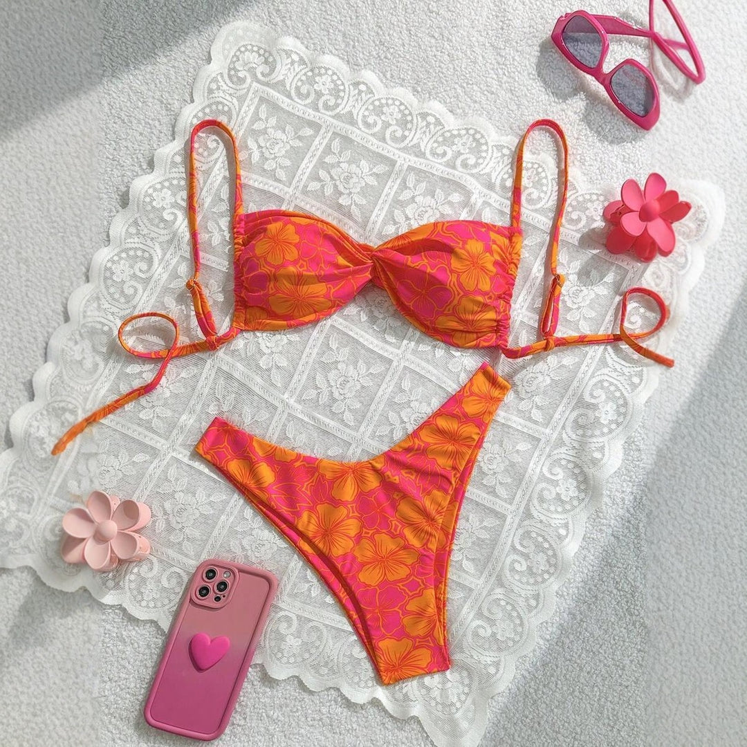 Damen Floral Bikini-Set EB