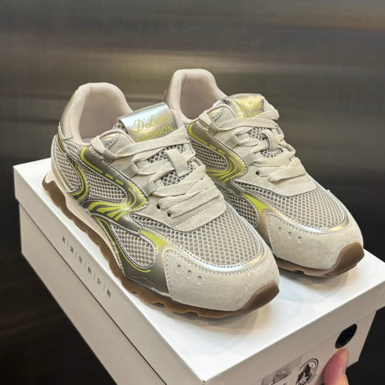 Damen Trendige Sneakers mit atmungsaktivem Mesh-Obermaterial und komfortabler Dämpfung EB