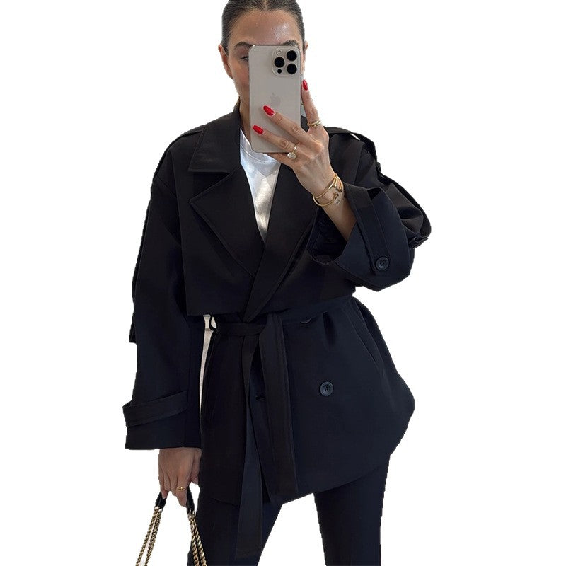 Damen Modischer Oversize-Trenchcoat EB